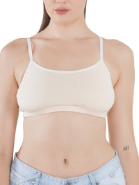 Eve's Beauty Girls Beginners Bra | Pack of 2 | Cotton Stretch Fabric | Adjustable Straps