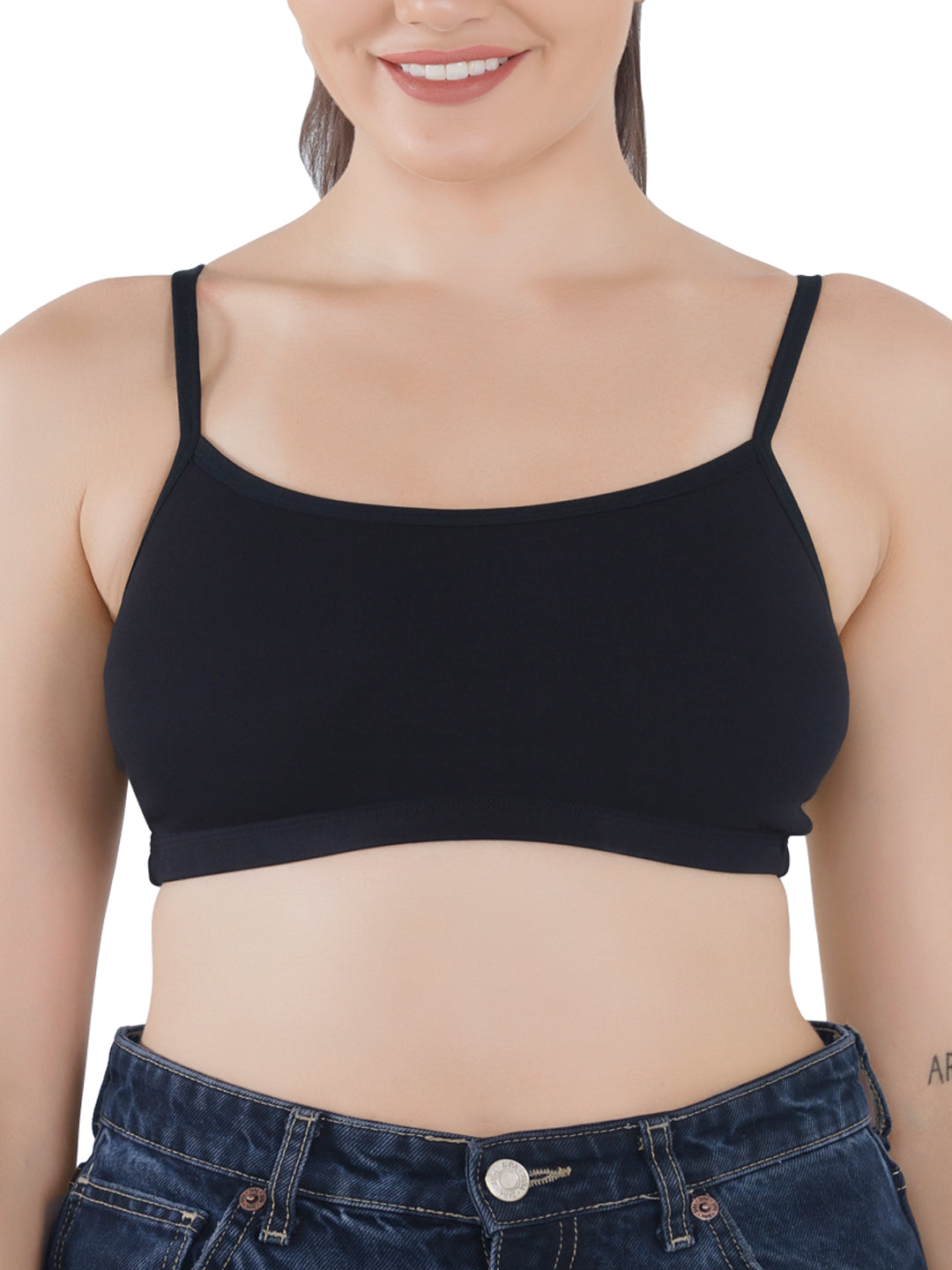 Eve's Beauty Girls Beginners Bra | Pack of 2 | Cotton Stretch Fabric | Adjustable Straps