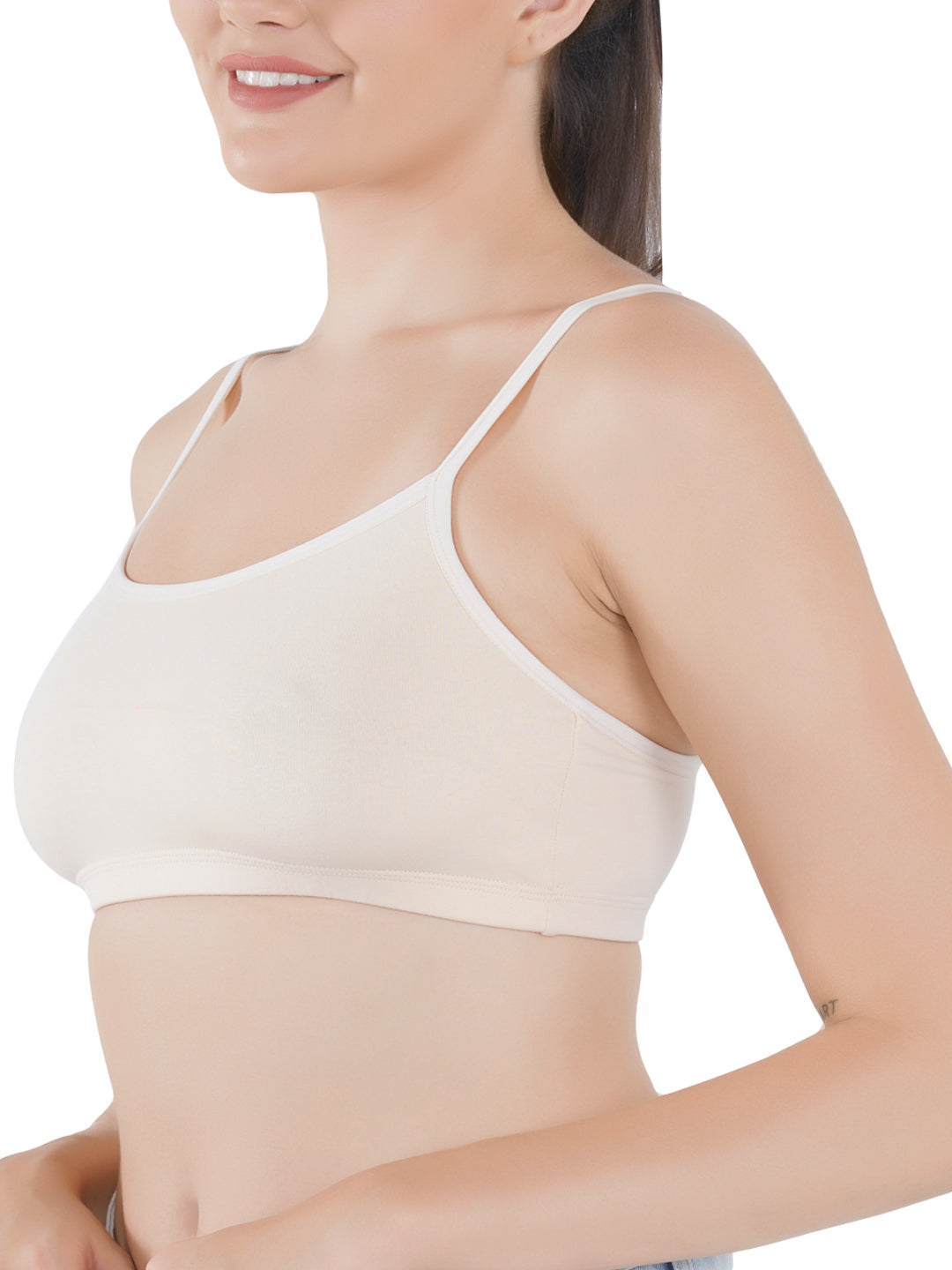 Eve's Beauty Girls Beginners Bra | Pack of 2 | Cotton Stretch Fabric | Adjustable Straps