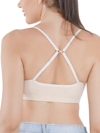 Eve's Beauty Girls Beginners Bra | Pack of 2 | Cotton Stretch Fabric | Adjustable Straps