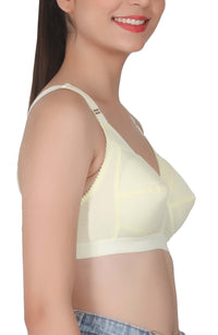 Eve's Beauty Womens Full Coverage Non Padded/Non Wired Bra.(Pack of 2) Eves Beauty