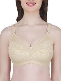 Eve's Beauty Womens Full Coverage Non Wired Everyday Bra with Lace