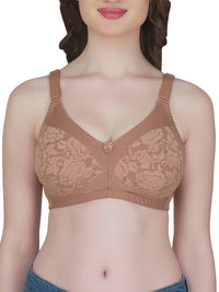 Eve's Beauty Womens Full Coverage Non Wired Everyday Bra with Lace