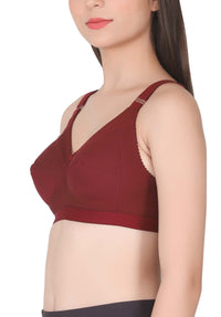 Eve's Beauty Womens Full Coverage Non Padded/Non Wired Bra.(Pack of 2) Eves Beauty
