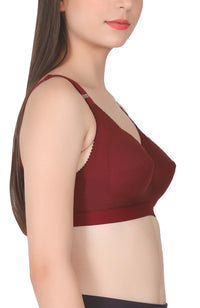 Eve's Beauty Womens Full Coverage Non Padded/Non Wired Bra.(Pack of 2) Eves Beauty