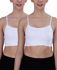 Eve's Beauty Girls Beginners Bra | Pack of 2 | Cotton Stretch Fabric | Adjustable Straps