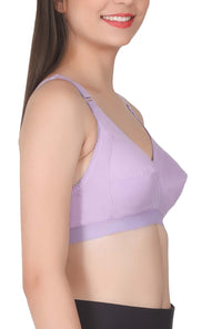 Eve's Beauty Womens Full Coverage Non Padded/Non Wired Bra.(Pack of 2) Eves Beauty