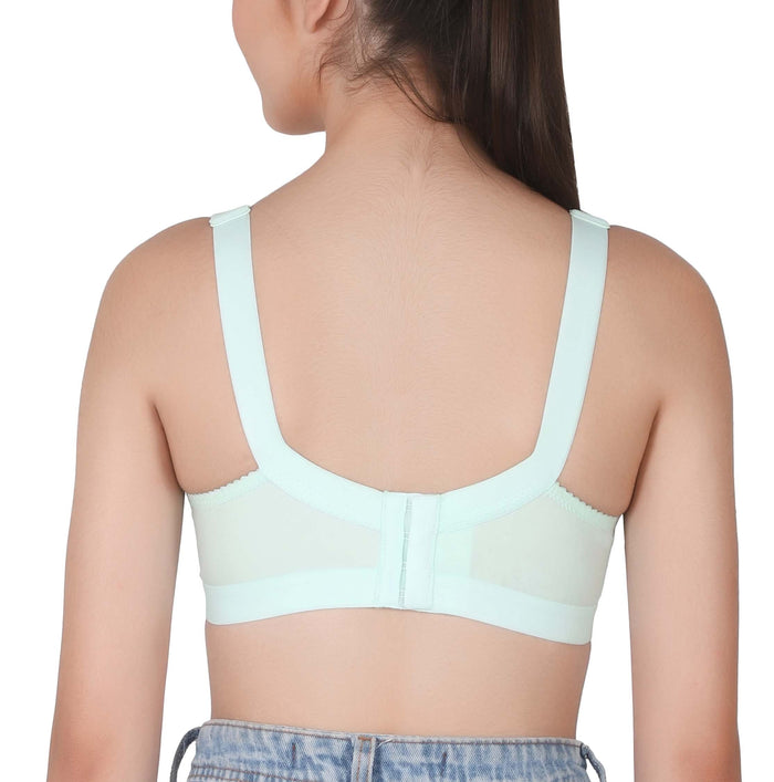 Eve's Beauty Womens Full Coverage Non Padded/Non Wired Bra.(Pack of 2) Eves Beauty