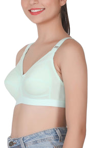 Eve's Beauty Womens Full Coverage Non Padded/Non Wired Bra.(Pack of 2) Eves Beauty