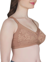 Eve's Beauty Womens Full Coverage Non Wired Everyday Bra with Lace
