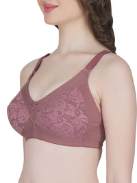 Eve's Beauty Womens Full Coverage Non Wired Everyday Bra with Lace