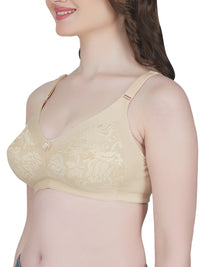 Eve's Beauty Womens Full Coverage Non Wired Everyday Bra with Lace