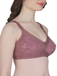 Eve's Beauty Womens Full Coverage Non Wired Everyday Bra with Lace