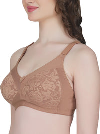Eve's Beauty Womens Full Coverage Non Wired Everyday Bra with Lace