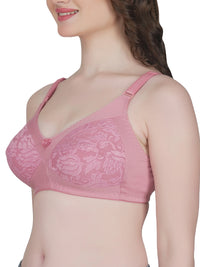 Eve's Beauty Womens Full Coverage Non Wired Everyday Bra with Lace