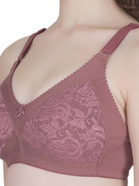 Eve's Beauty Womens Full Coverage Non Wired Everyday Bra with Lace
