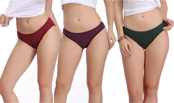 Eve's Beauty Women Bikini Multicolor Panty Eves Beauty