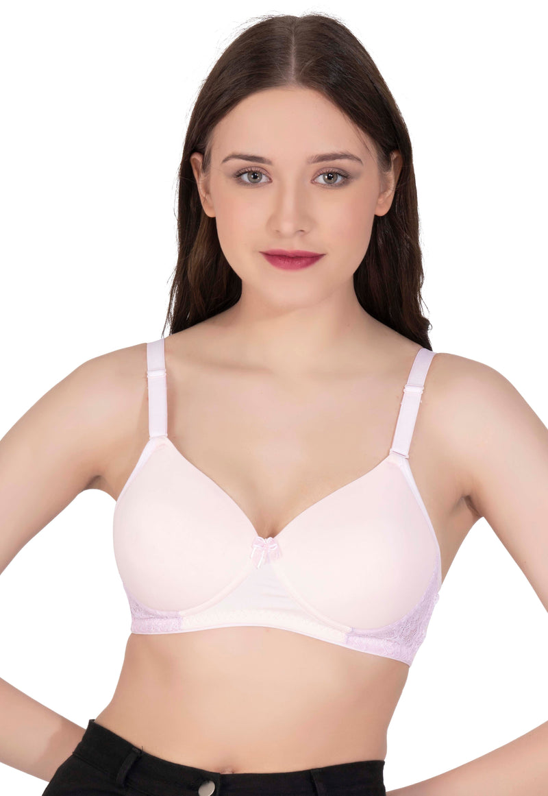 LacyLuxe Seamless Padded Bra Women Full Coverage Lightly Padded Bra Eves Beauty