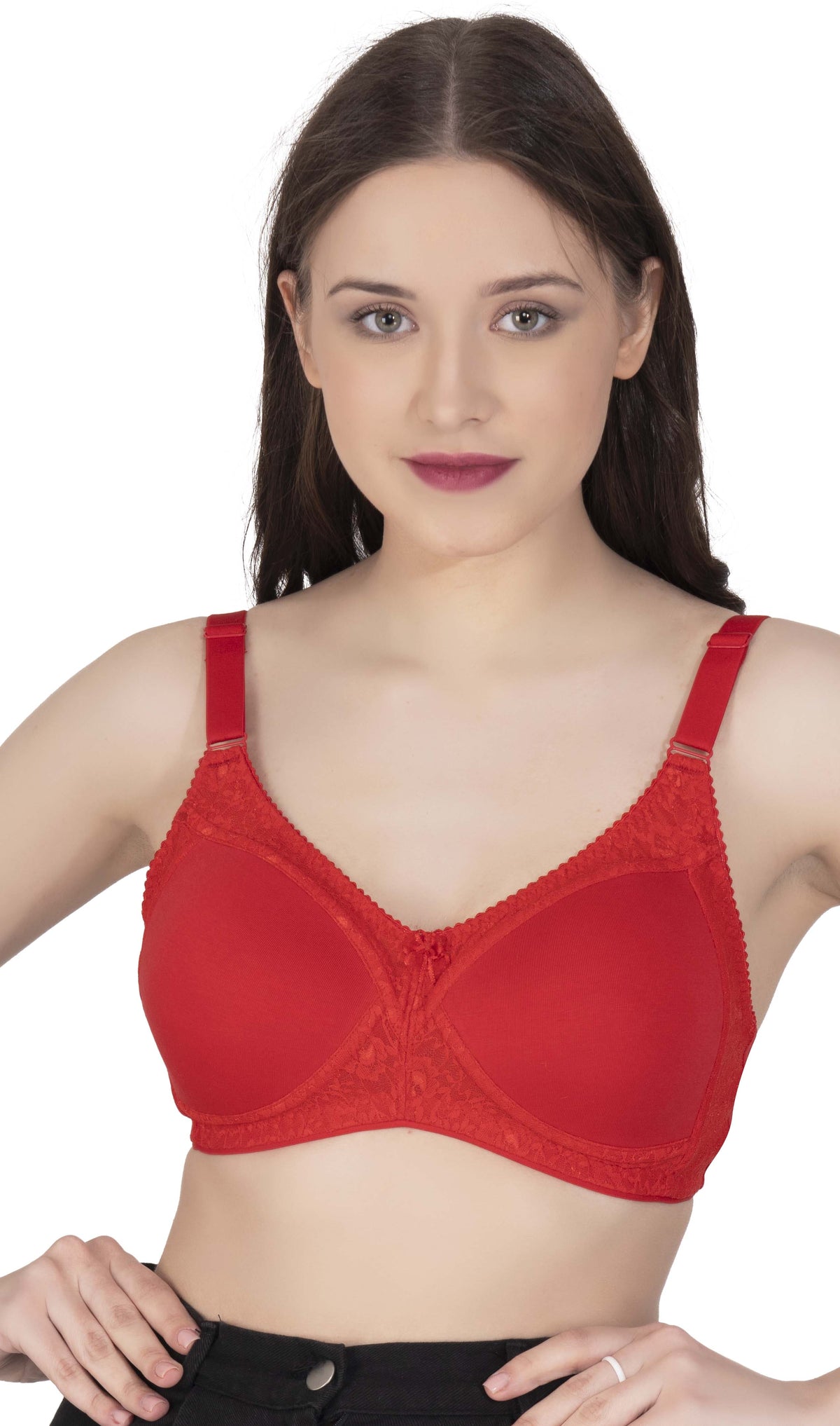 LacyLuxe Seamless Padded Bra Women Full Coverage Lightly Padded Bra Eves Beauty