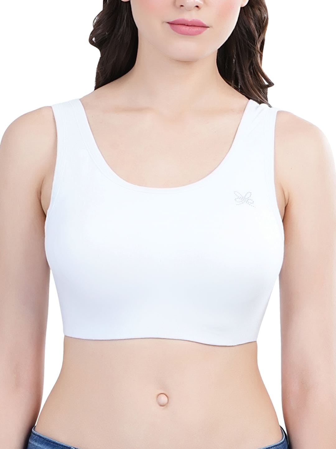 LacyLuxe Womens Seamless Non Padded Sports Bra