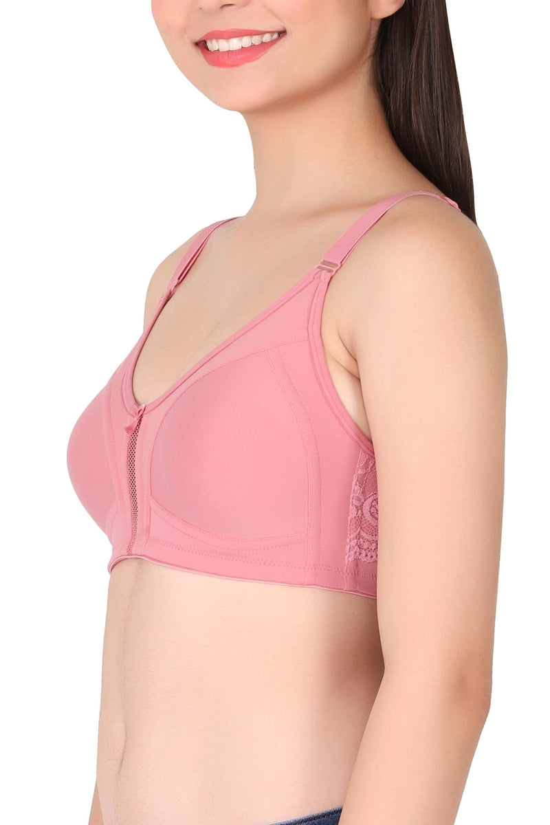 LacyLuxe Women Wirefree Seamless Non Padded Full Coverage Bra Eves Beauty