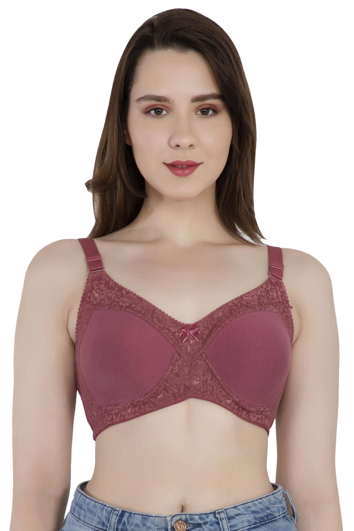 LacyLuxe Seamless Padded Bra Women Full Coverage Lightly Padded Bra Eves Beauty