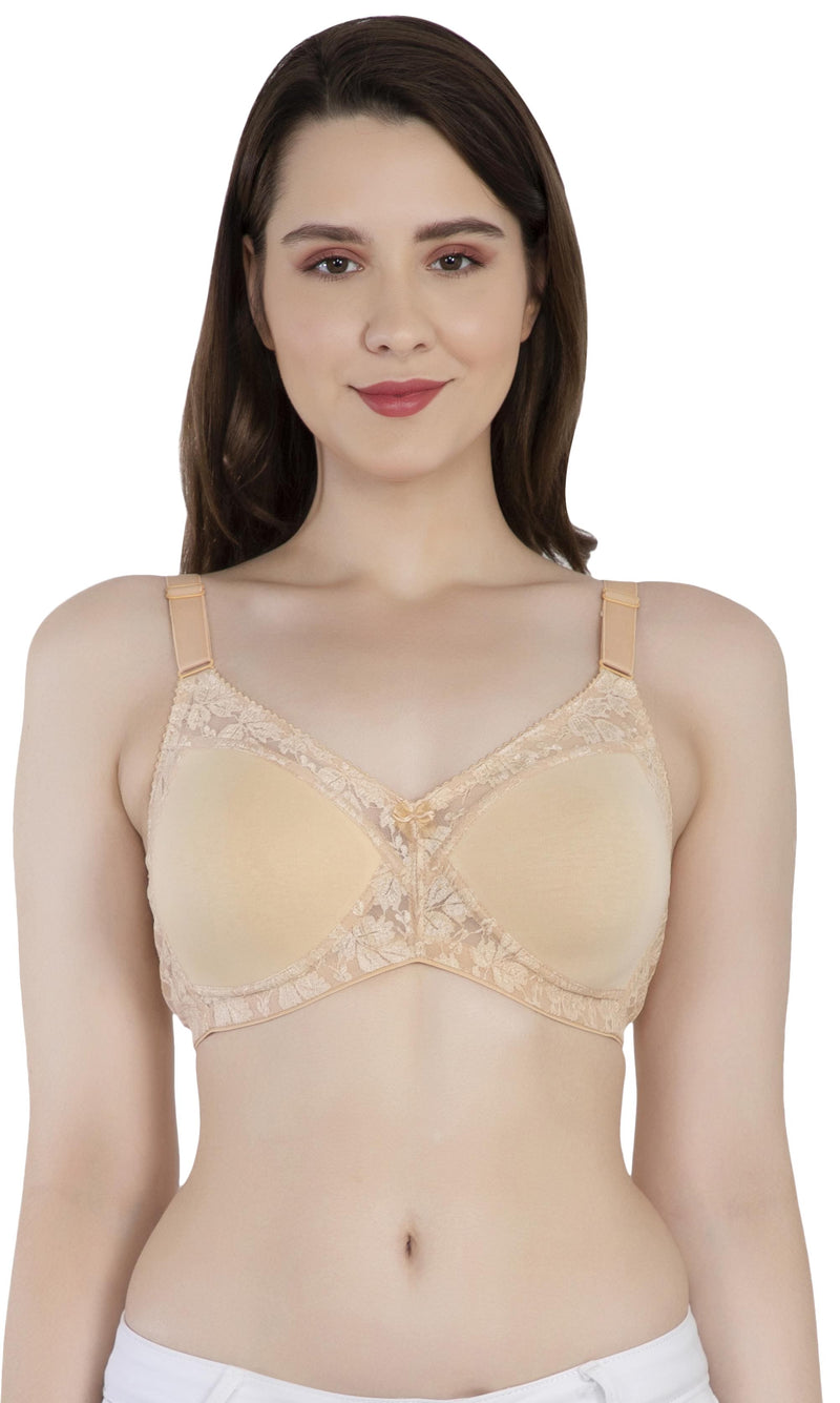 LacyLuxe Seamless Padded Bra Women Full Coverage Lightly Padded Bra Eves Beauty