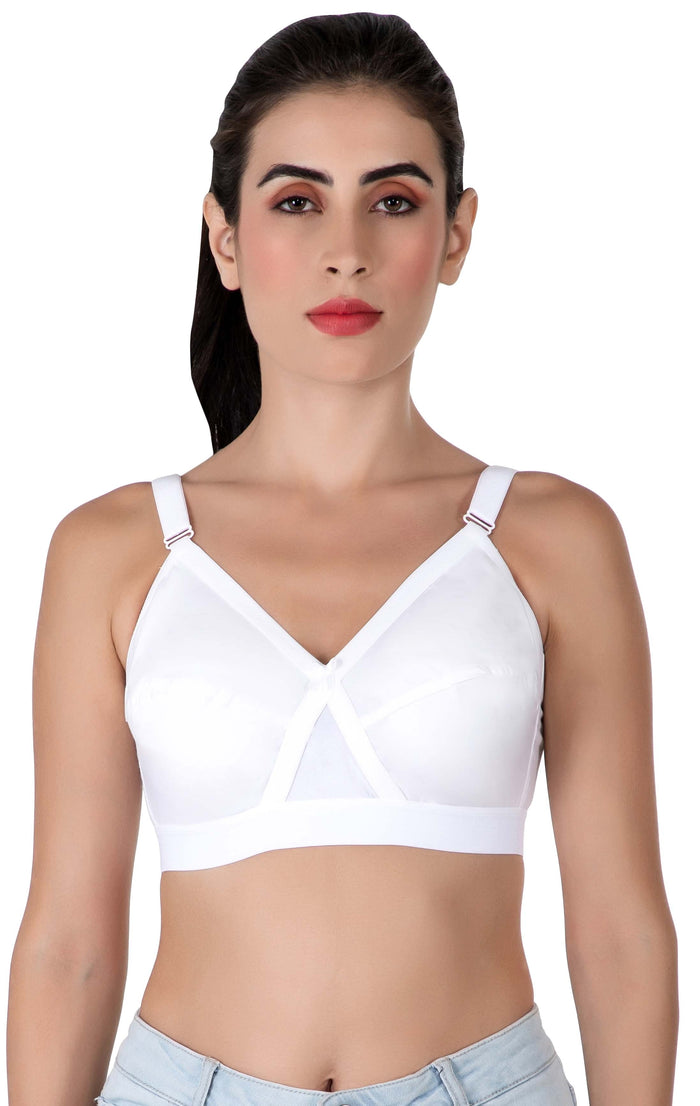 Eve's Beauty Womens Non Padded Non Wired Full Coverage Bra Eves Beauty