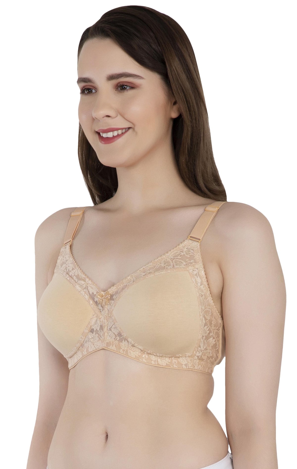 LacyLuxe Seamless Padded Bra Women Full Coverage Lightly Padded Bra Eves Beauty