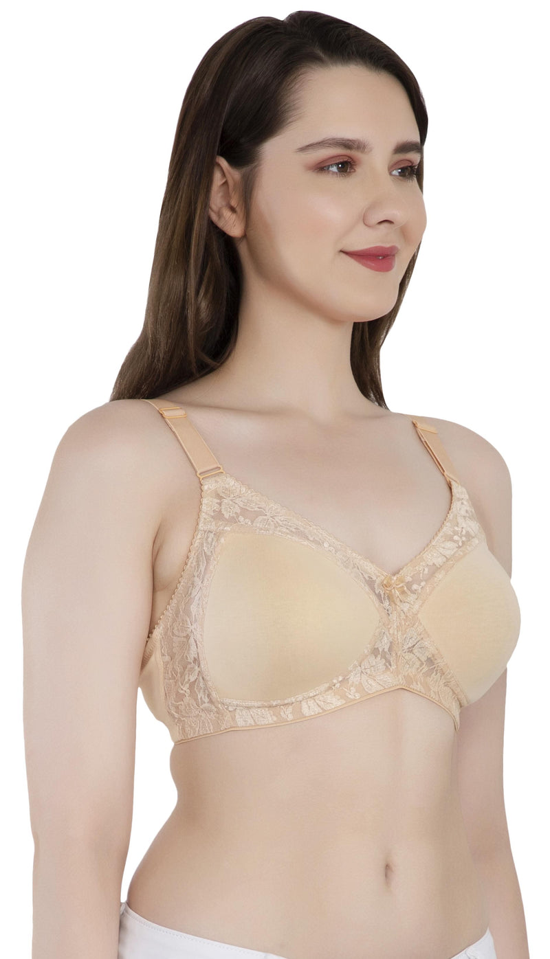 LacyLuxe Seamless Padded Bra Women Full Coverage Lightly Padded Bra Eves Beauty