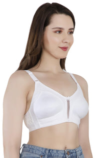 LacyLuxe Women Wirefree Seamless Non Padded Full Coverage Bra Eves Beauty