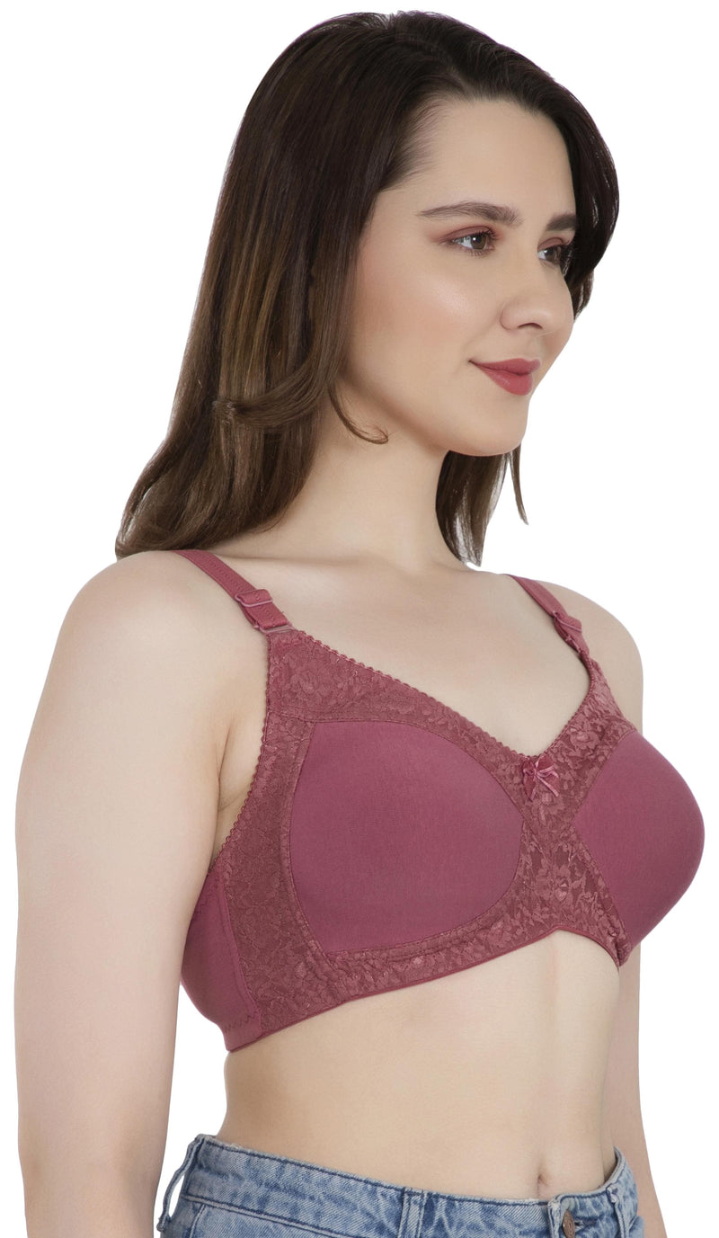 LacyLuxe Seamless Padded Bra Women Full Coverage Lightly Padded Bra Eves Beauty