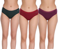 Eve's Beauty Women Hipster Multicolor Panty Pack of 3