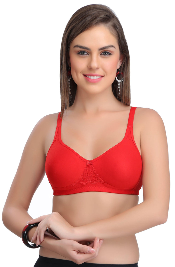 Buy Eve's Beauty Women Pink 40B Cotton Padded Bra (40B) Online at Best  Prices in India - JioMart.
