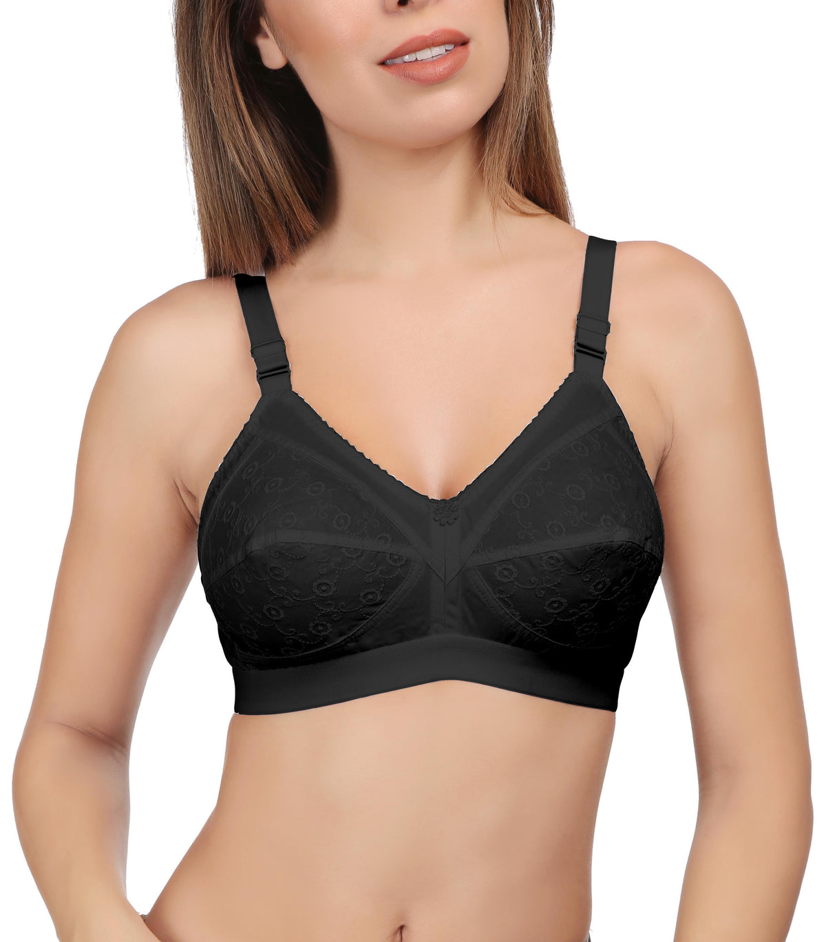 Buy Eve's Beauty Women Multicolor 44B Woven Cotton Pack of 2 Bra (44B)  Online at Best Prices in India - JioMart.