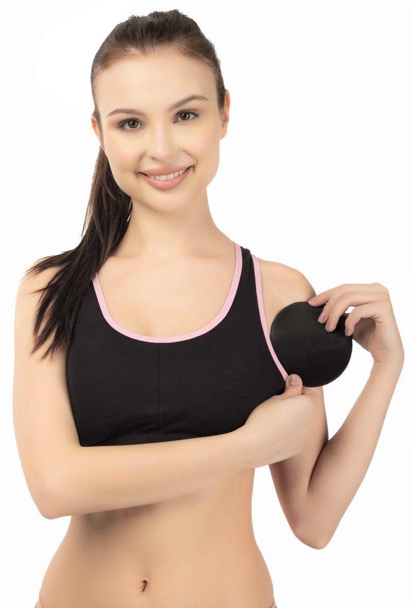 Eve's Beauty Women Sports Lightly Padded Bra Eves Beauty