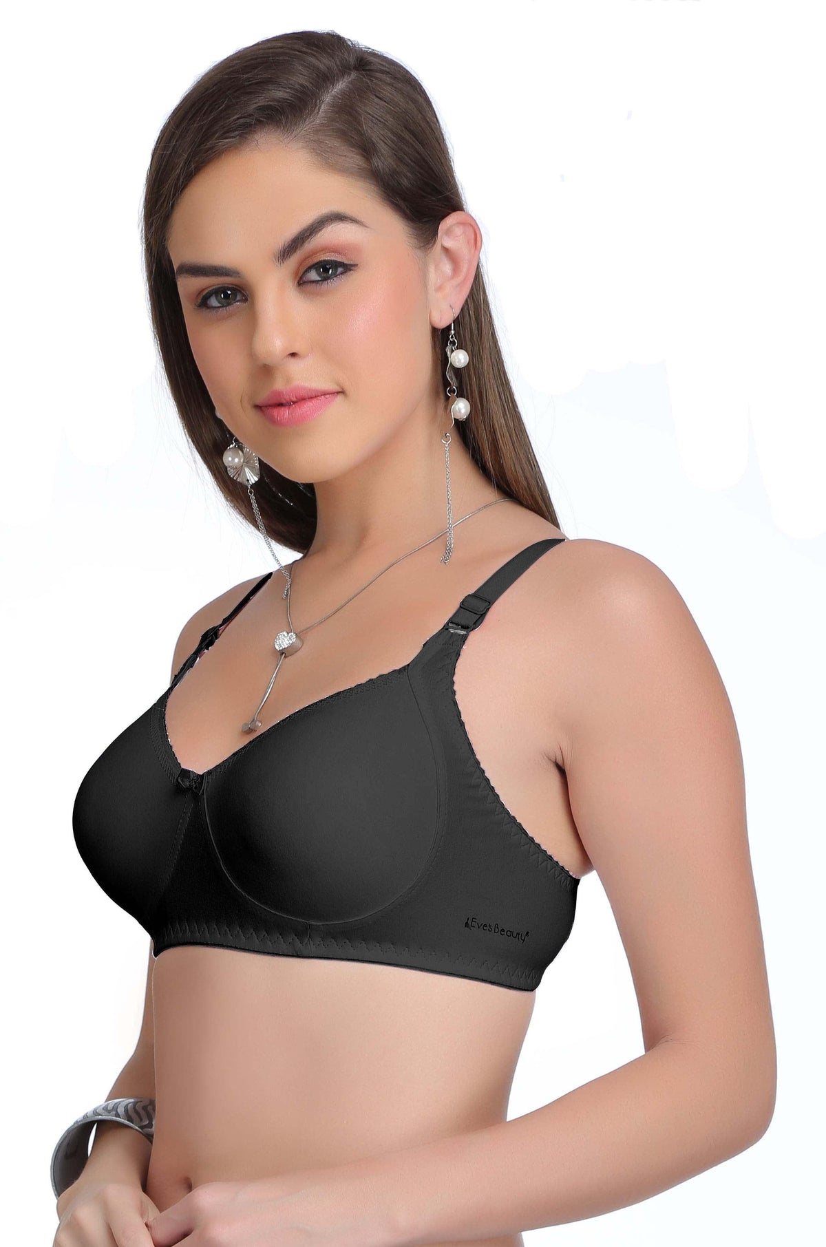 Eve's Beauty Women T-Shirt Non Padded Bra Eves Beauty