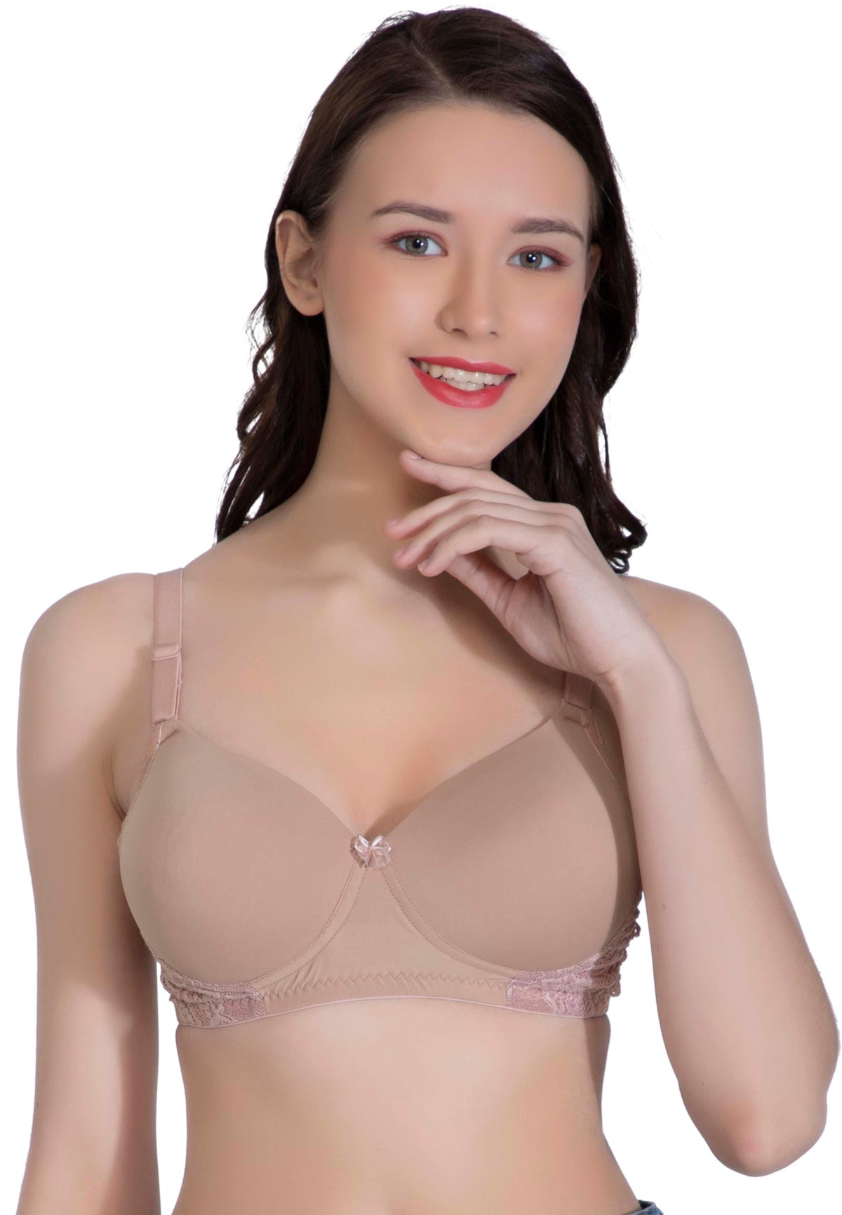 LacyLuxe Seamless Padded Bra Women Full Coverage Lightly Padded Bra Eves Beauty