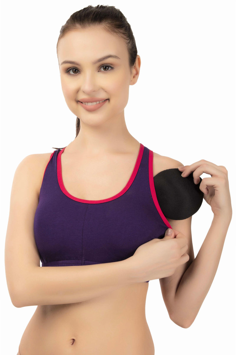 Eve's Beauty Women Sports Lightly Padded Bra Eves Beauty